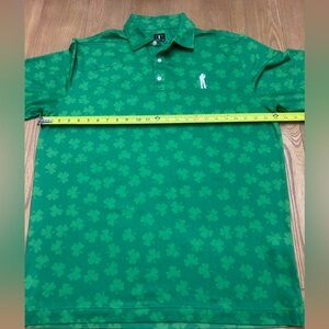 U SUCK AT GOLF FIGHTING IRISH POLO DRI FIT ATHLETIC MEN’S SIZE EXTRA LARGE